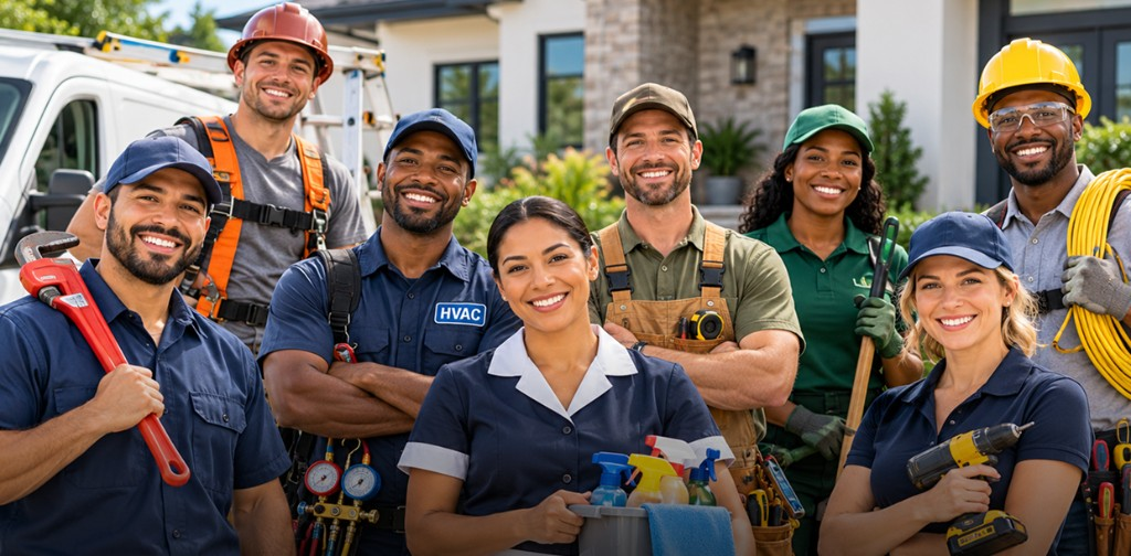 Home service professionals ready to help